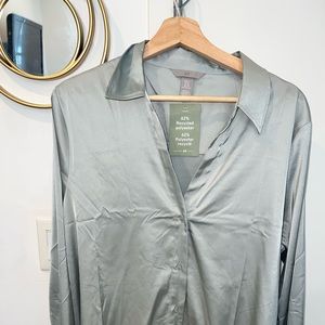 Silk button down shirt from H&M